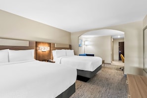 Suite, 2 Queen Beds (Additional Living Area) | 1 bedroom, Egyptian cotton sheets, in-room safe, desk