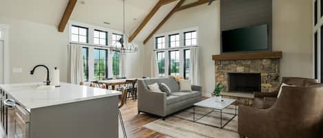 Cottage, 4 Bedrooms | Living area | TV