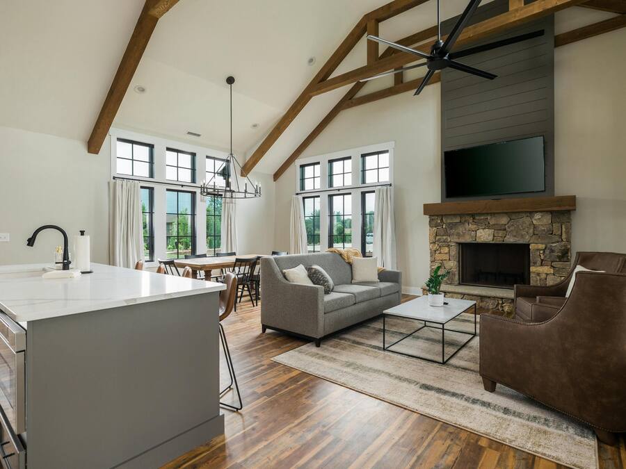 Cottage, 4 Bedrooms | Living area | TV