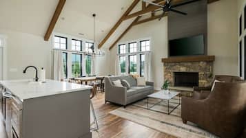 Cottage, 4 Bedrooms | Living area