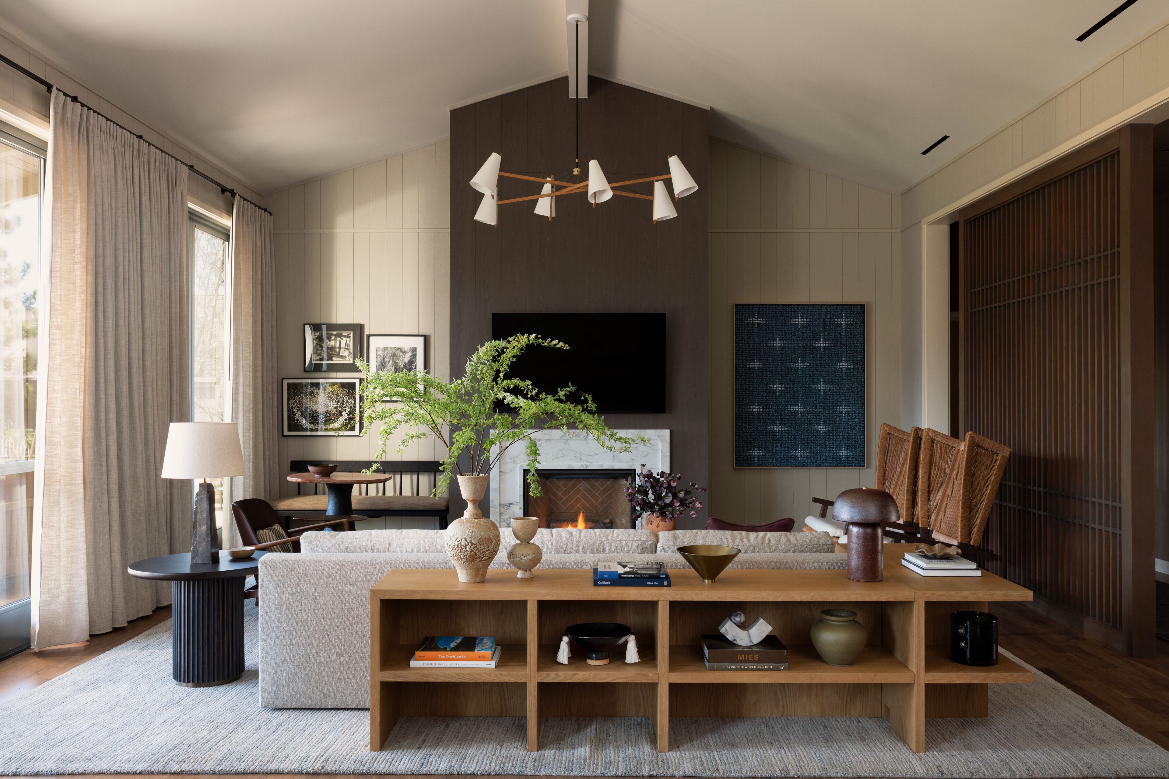 Presidential Villa | Living area | 50-inch flat-screen TV with satellite channels, TV, DVD player