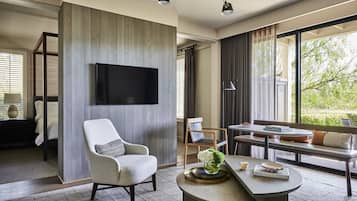 意大利 Frette 床單、高級寢具、迷你吧、房內夾萬