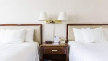 Standard Double Room, 2 Double Beds | Blackout drapes, iron/ironing board, rollaway beds, free WiFi