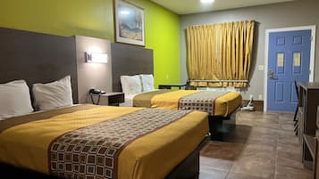 Deluxe Room, 2 Queen Beds, Non Smoking | Desk, laptop workspace, blackout curtains, free WiFi