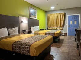 Deluxe Room, 2 Queen Beds, Non Smoking | 1 bedroom, desk, laptop workspace, blackout drapes