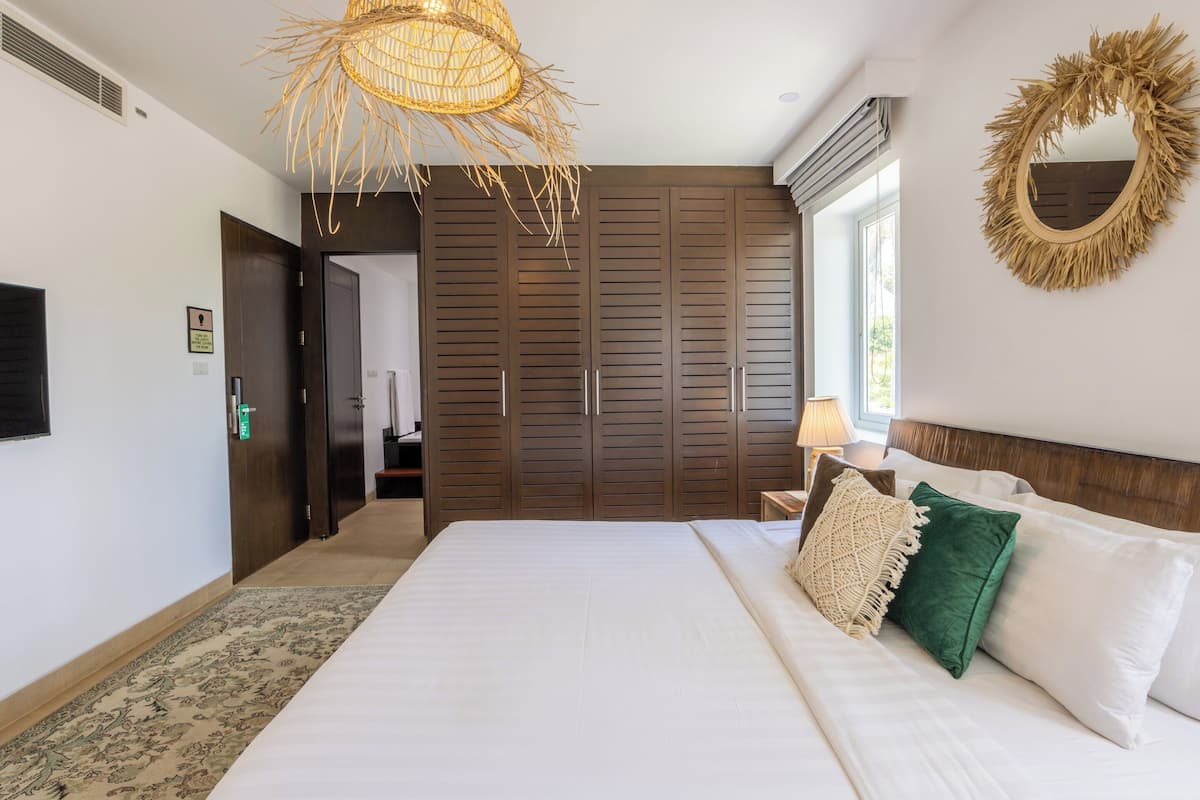 1 habitación y ropa de cama hipoalergénica
