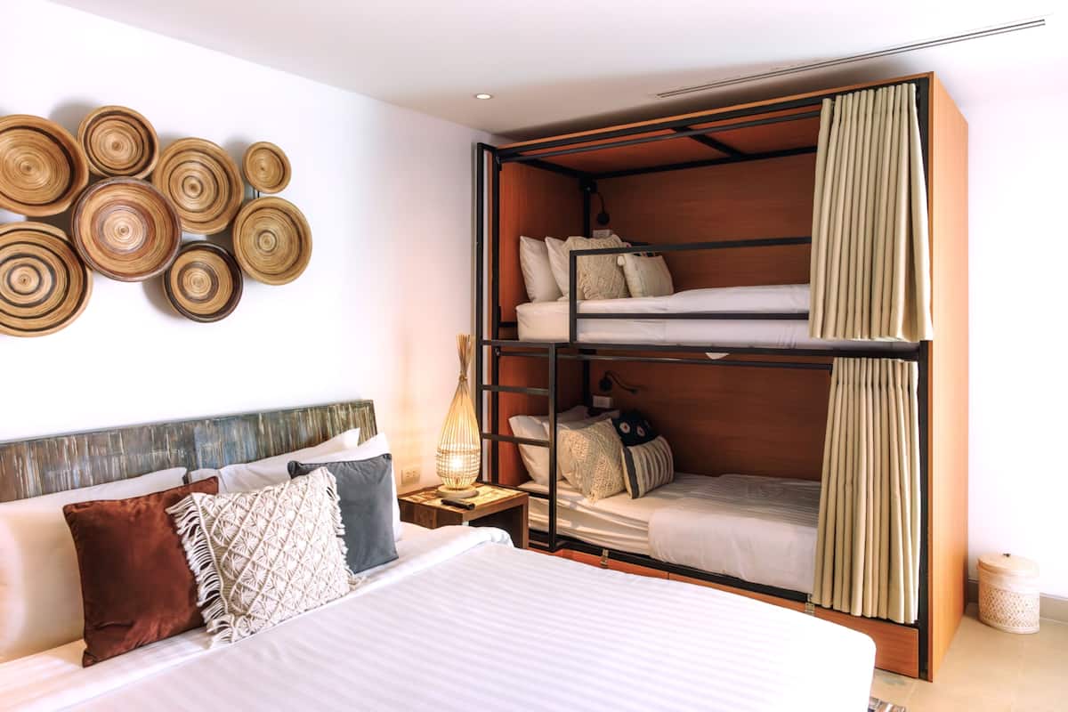 1 habitación y ropa de cama hipoalergénica