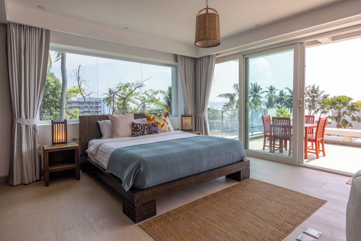 1 habitación y ropa de cama hipoalergénica