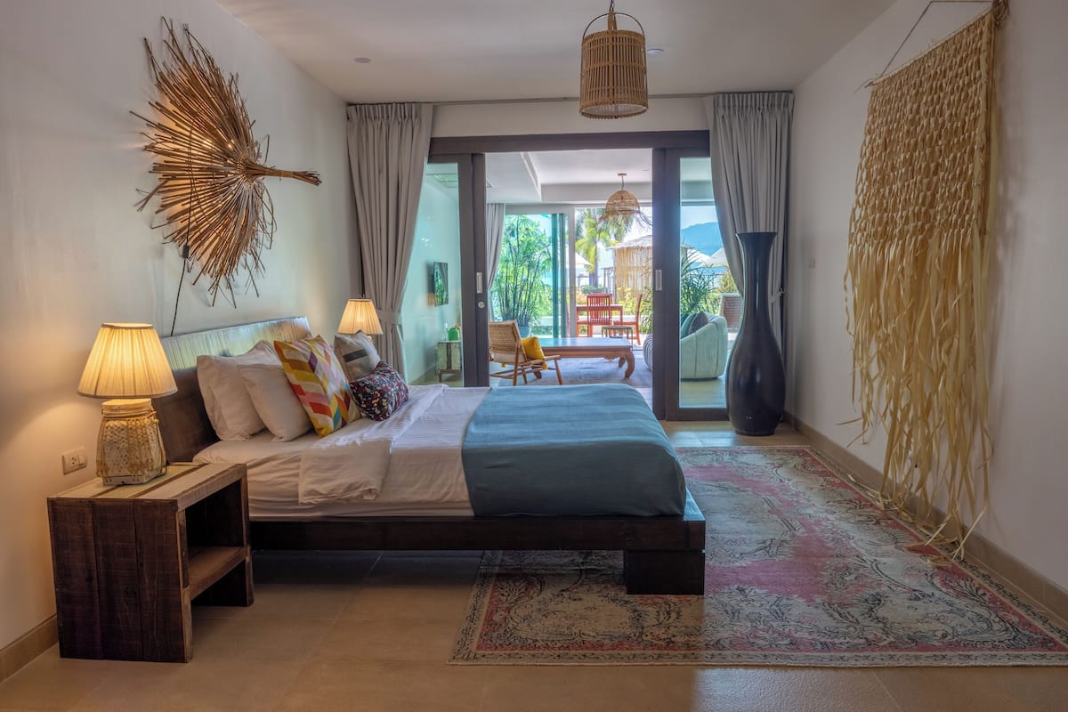 1 habitación y ropa de cama hipoalergénica