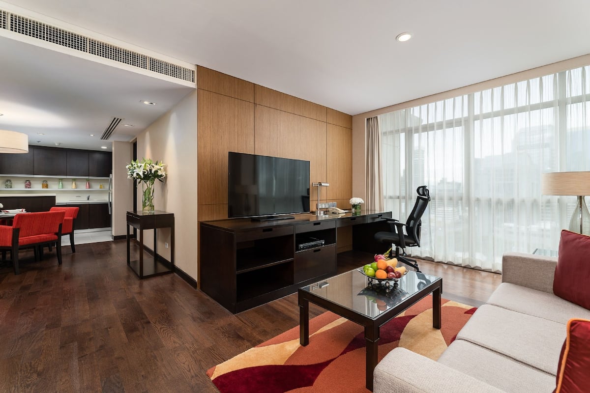 1 Schlafzimmer, hochwertige Bettwaren, Minibar, Zimmersafe