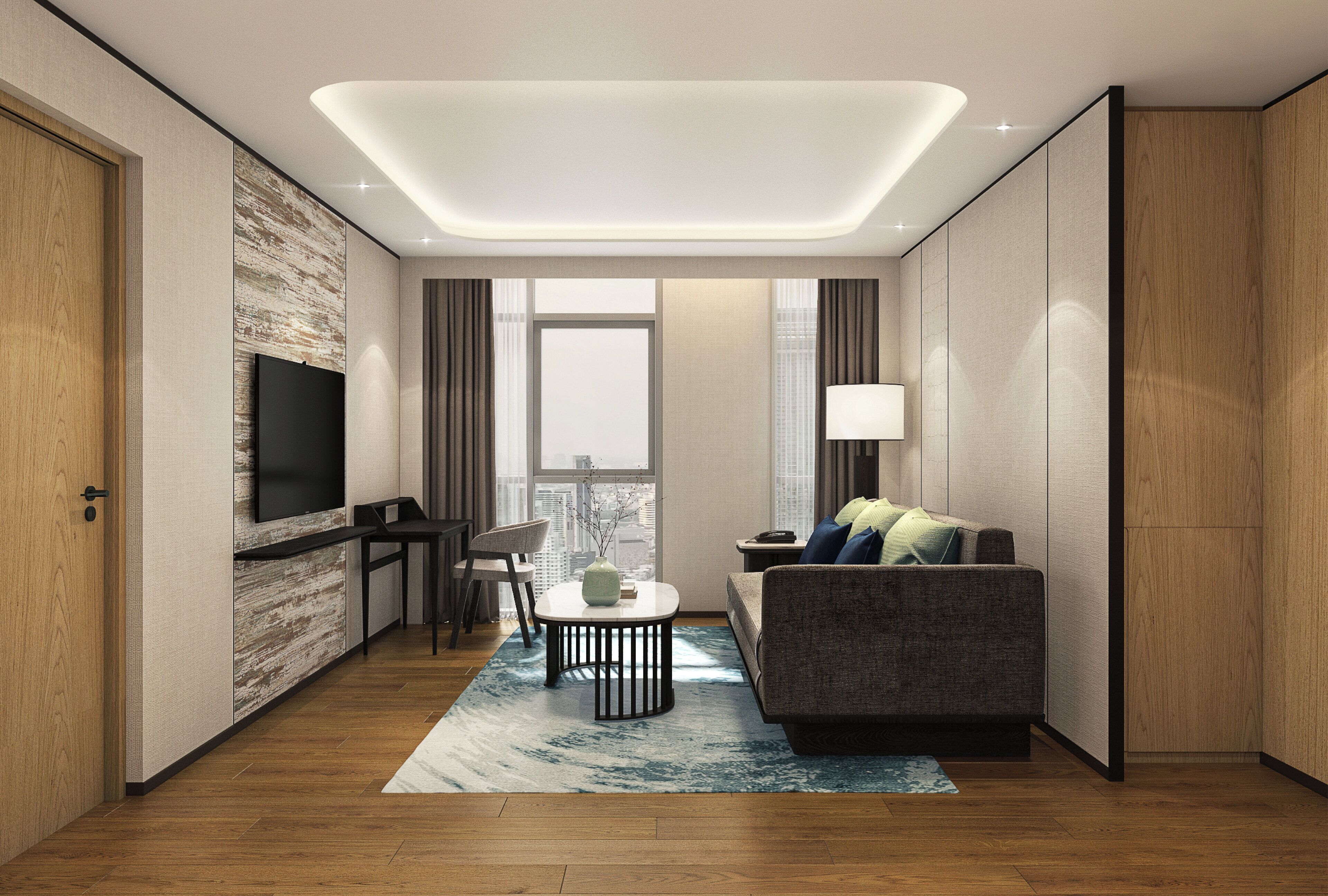 ห้องเอ็กเซกคิวทีฟสวีท, 1 ห้องนอน | ห้องนั่งเล่น | ทีวีจอแอลอีดี 55 นิ้ว พร้อมช่องเคเบิล, ทีวี, ภาพยนตร์แบบจ่ายต่อเรื่อง
