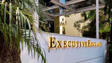 Outdoor banquet area