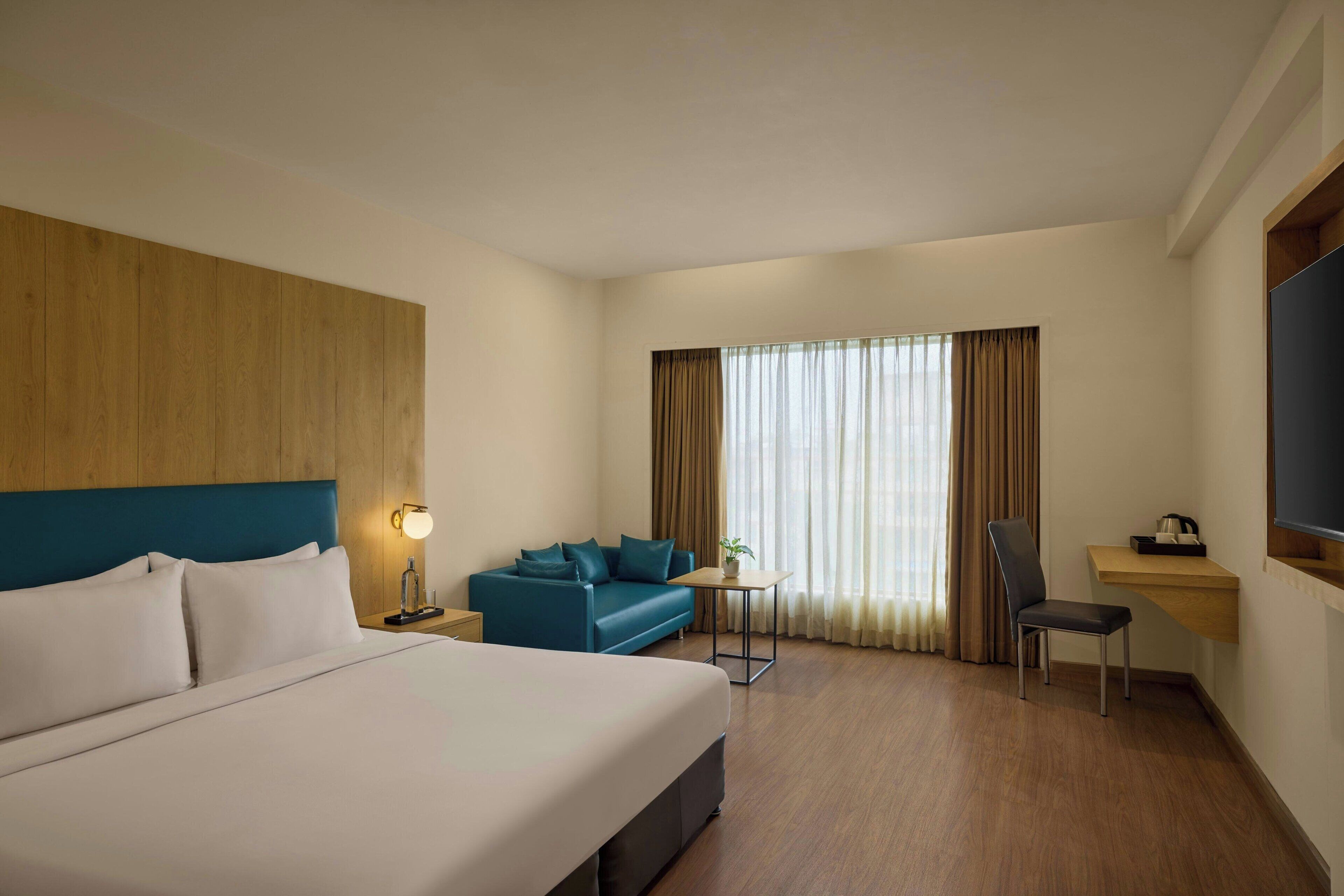 尊榮客房, 1 張特大雙人床 (View) | 4 間臥室、埃及棉床單、高級寢具、迷你吧