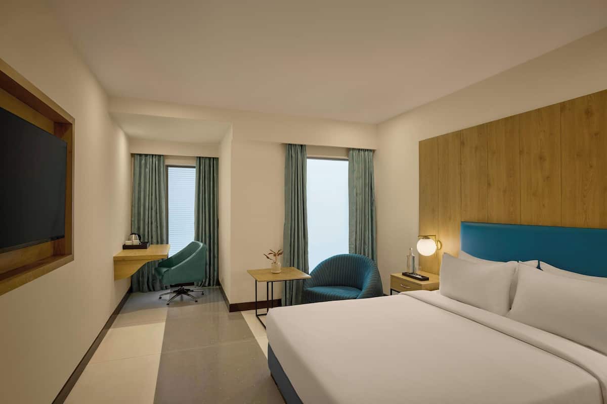 Kamer, 1 queensize bed (View) | 4 slaapkamers, lakens van Egyptisch katoen, luxe beddengoed, een minibar