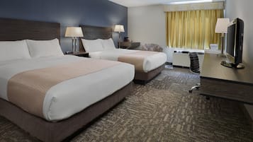 Habitación Deluxe, 2 camas Queen size, para no fumadores | Escritorio, cortinas blackout, camas extra y wifi gratis