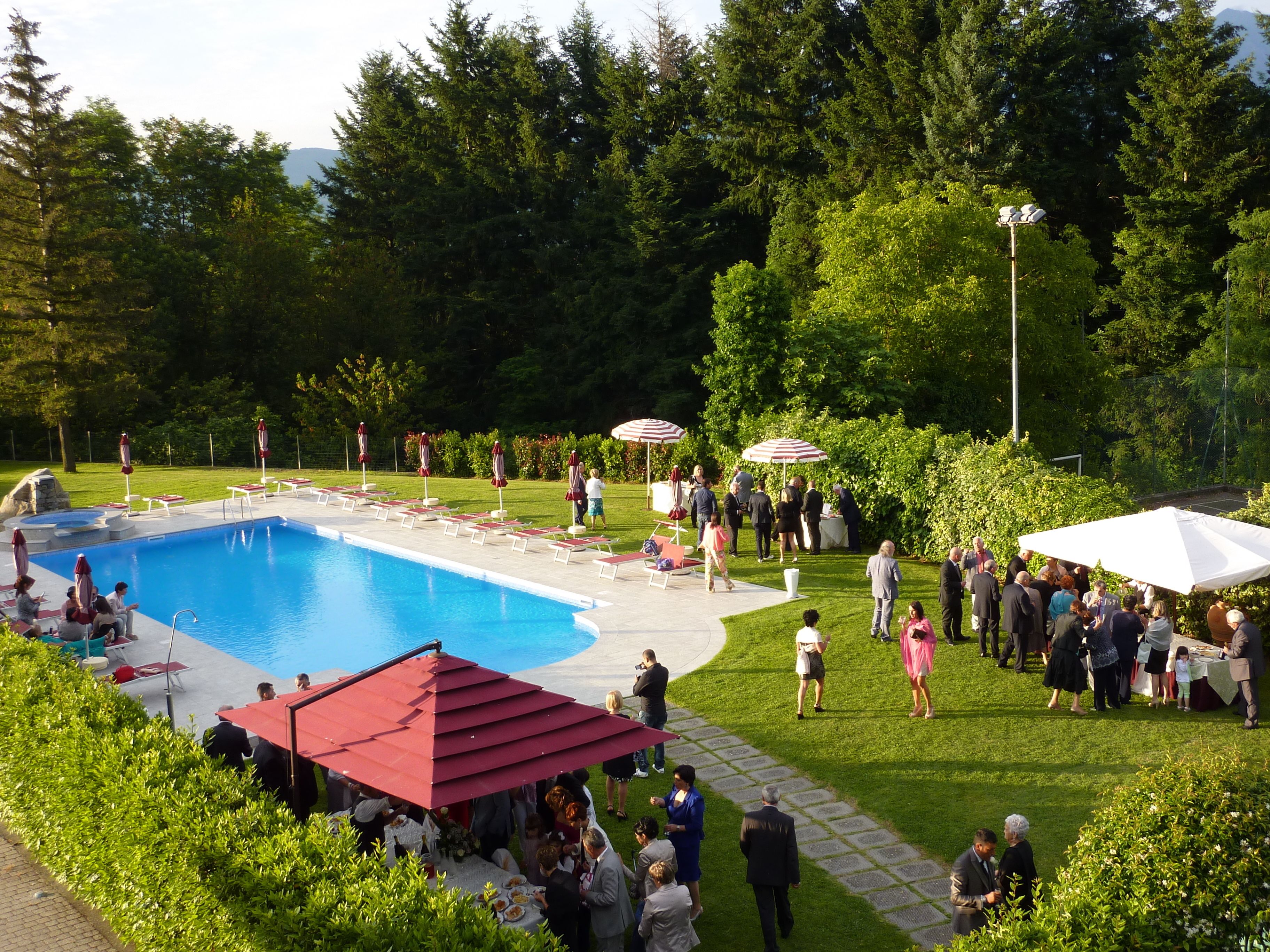 outdoor wedding area