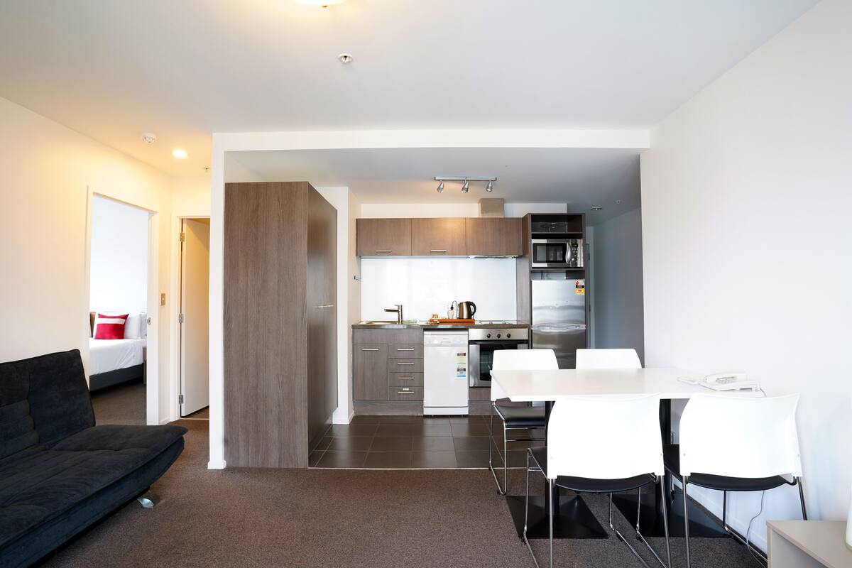 Two Bedroom Standard Apartment | Private kitchen | Coffee/tea maker, fridge, microwave, dishwasher