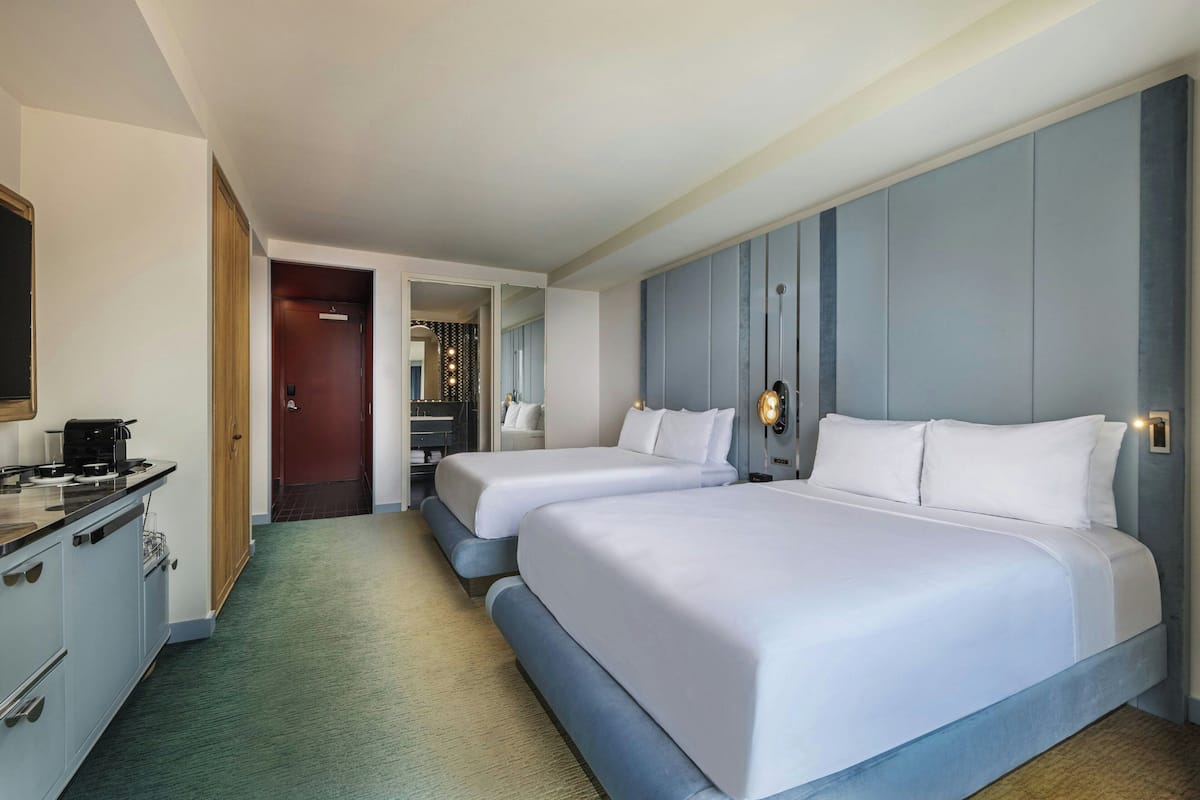 Premium bedding, pillowtop beds, minibar, in-room safe