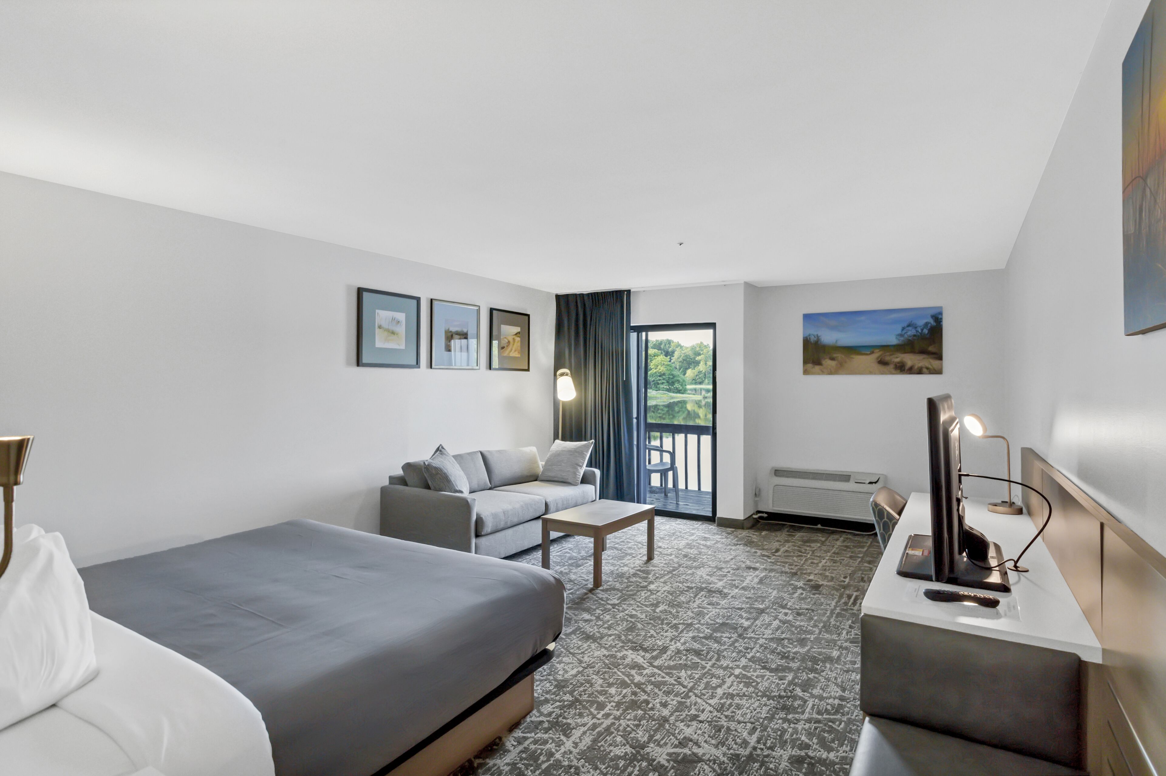 Standard Room, 1 King Bed, Lake View | Iron/ironing board, free WiFi, bed sheets