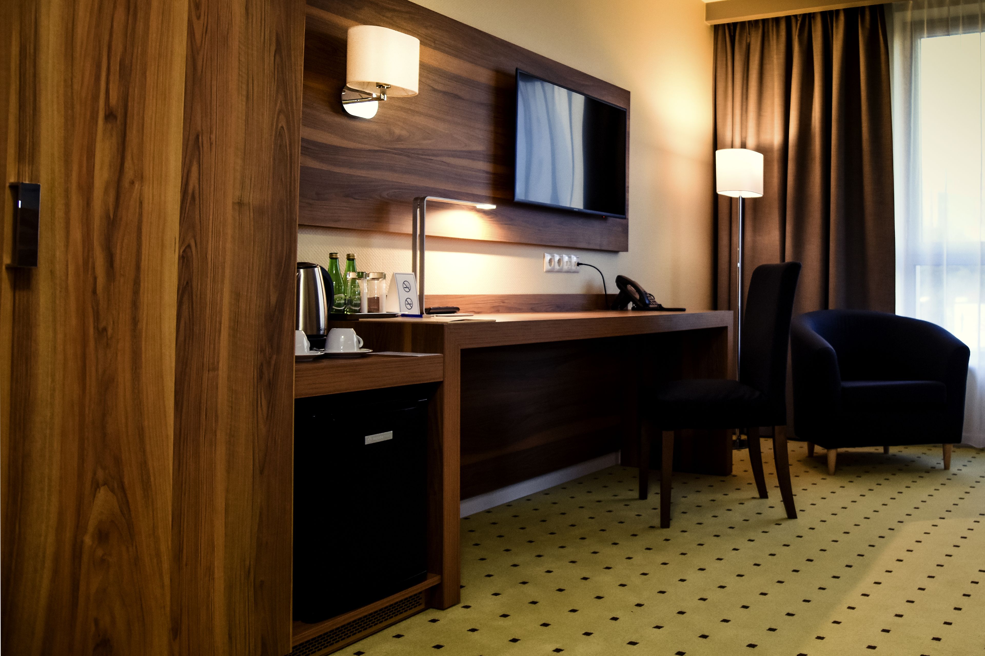 comfort double room | living area | 43-inch tv with cable channels