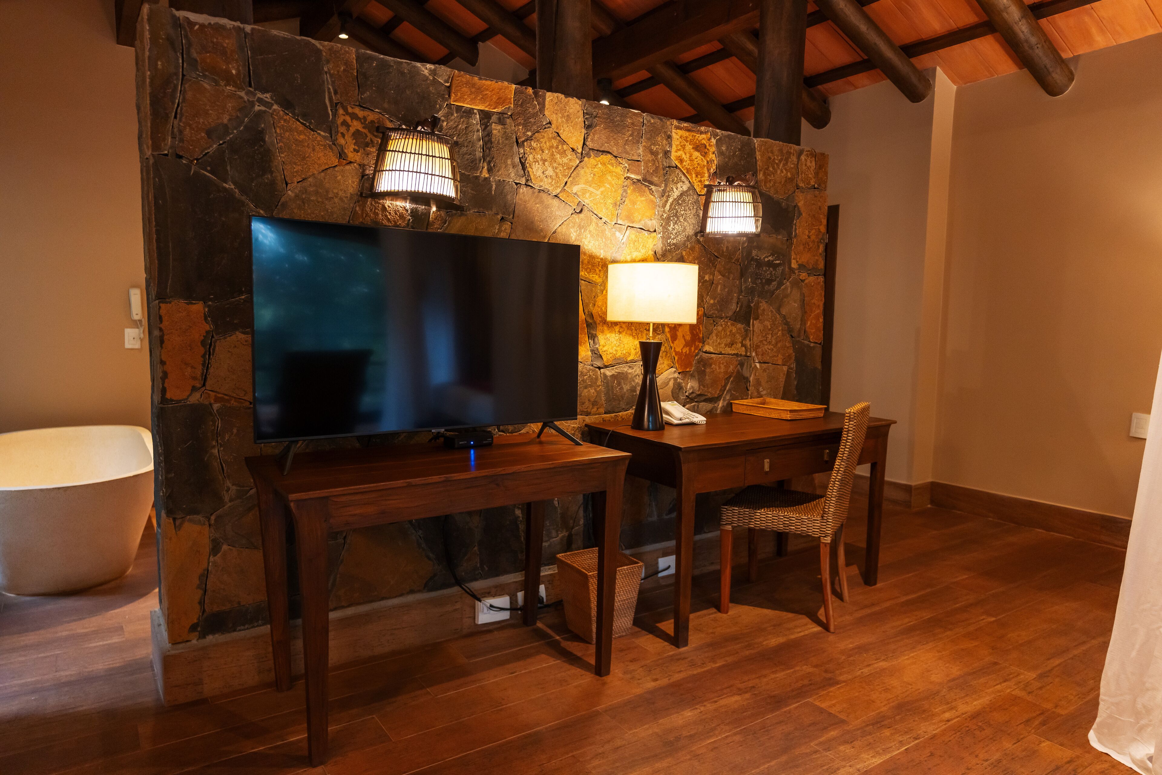 villa | living area | 40-inch led tv with cable channels, tv, pay films