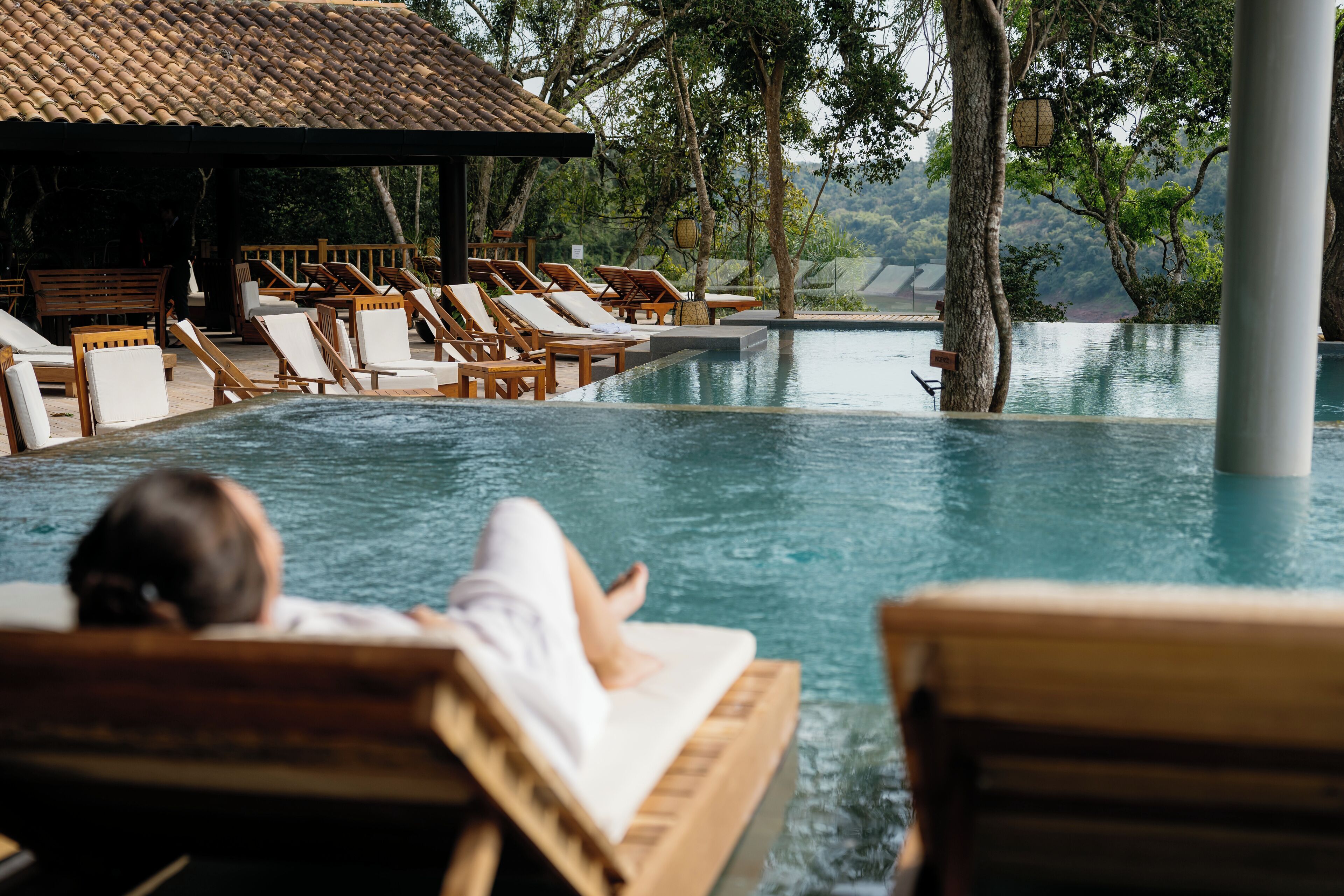 2 outdoor pools, pool umbrellas, pool loungers