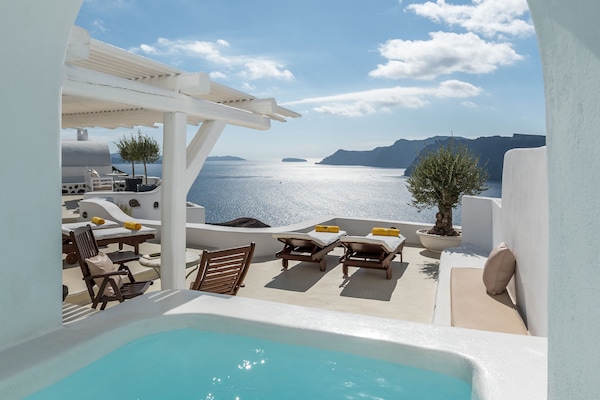 Villa, Whirlpool (Horizon, Caldera View) | Terrasse/Patio