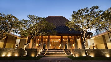 Front of property - evening/night