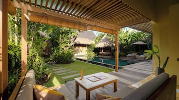 Villa, 1 Bedroom, Private Pool | Living area