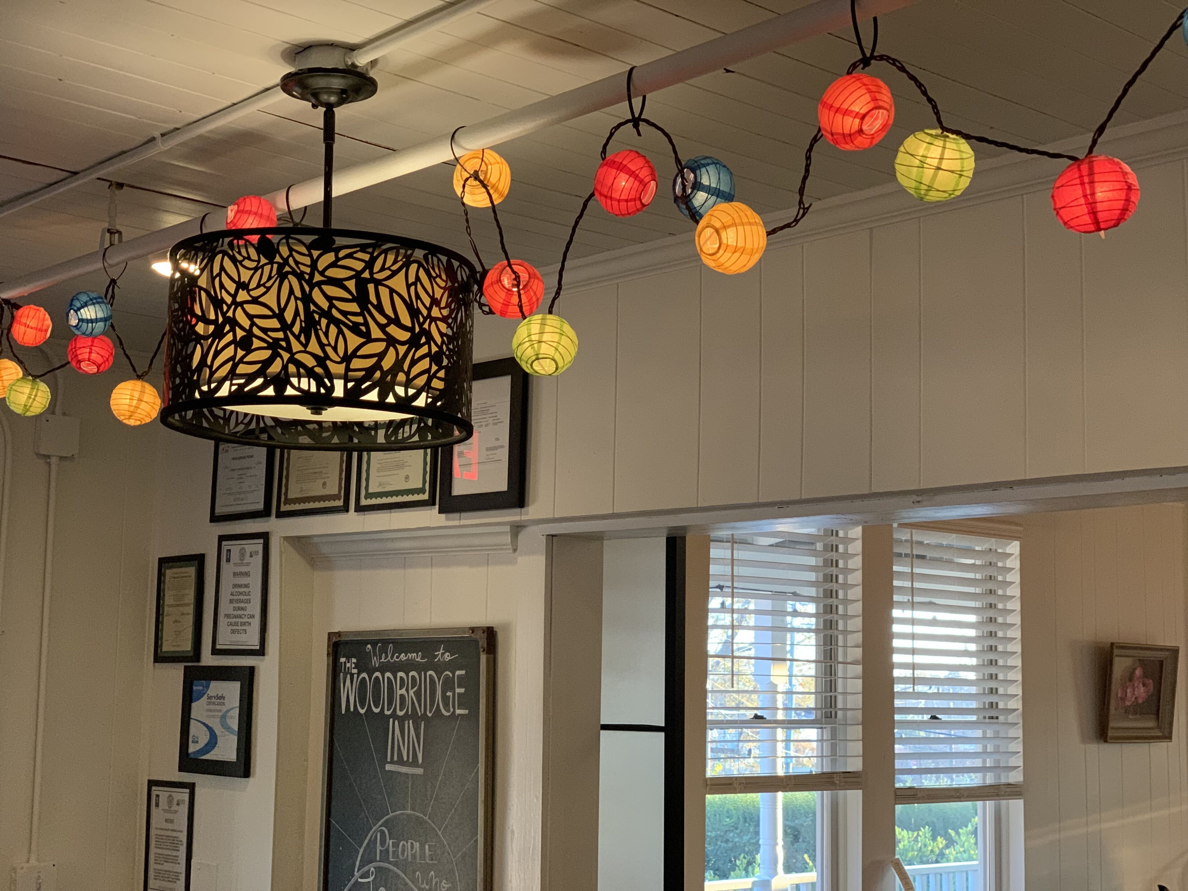 american cuisine, garden views