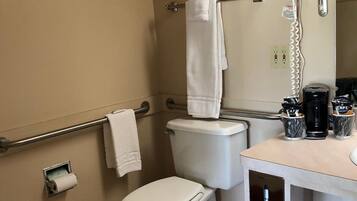 Buồng tắm vòi sen, máy sấy tóc