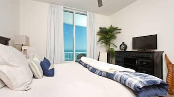 Condo, 3 quartos, 2 banheiros, vista para a praia | 3 quartos, Wi-Fi de cortesia