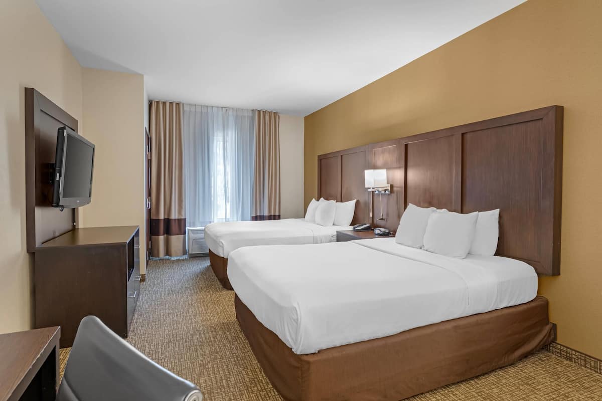 Chambre Double, plusieurs lits, accessible aux personnes à mobilité réduite, non-fumeur (Bathtub)