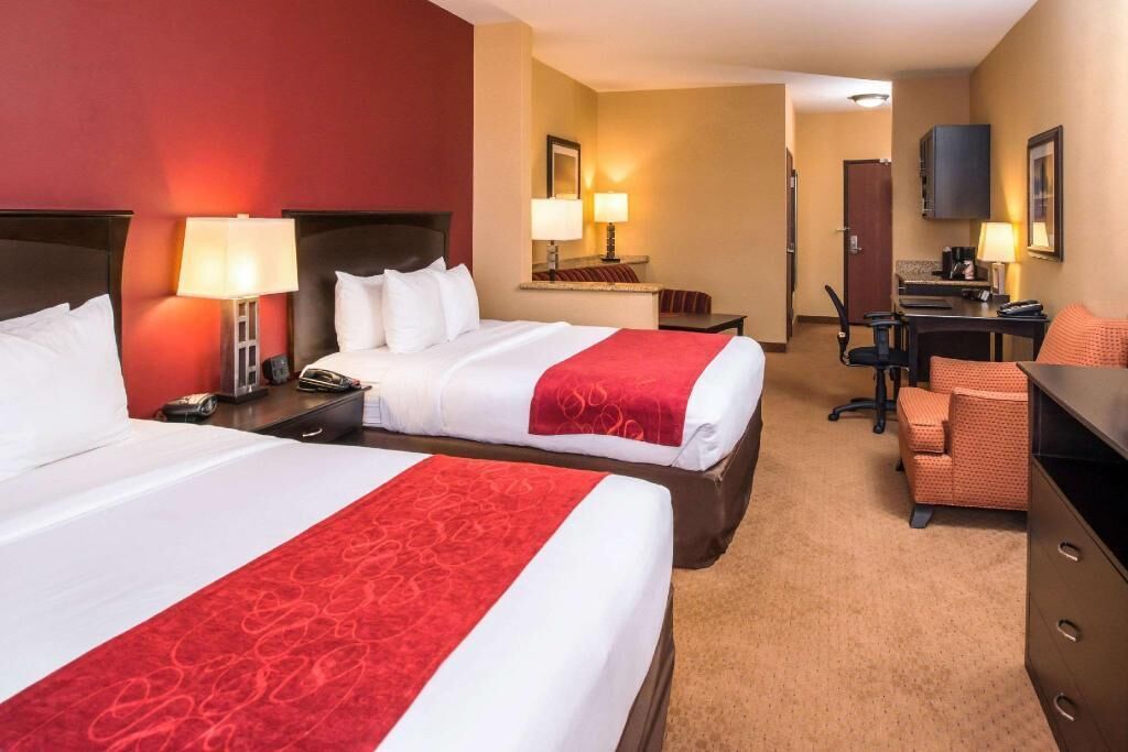 Pillow-top beds, in-room safe, desk, laptop workspace