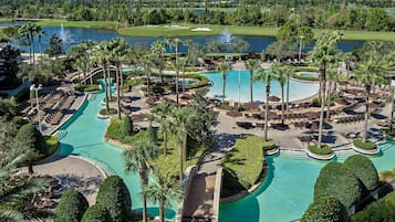 Piscine extérieure, tentes de plage, parasols de plage