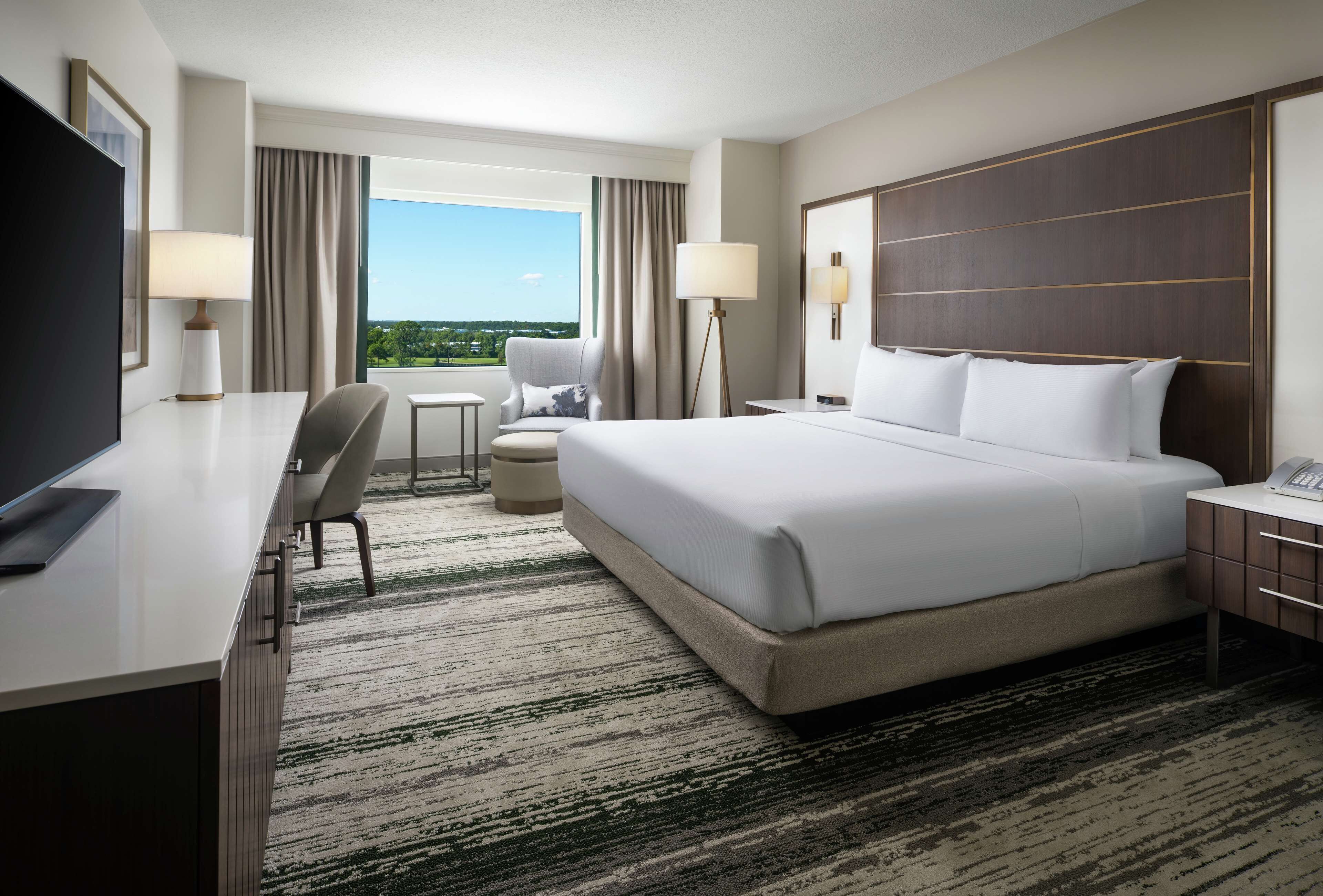 Premium bedding, in-room safe, desk, blackout drapes