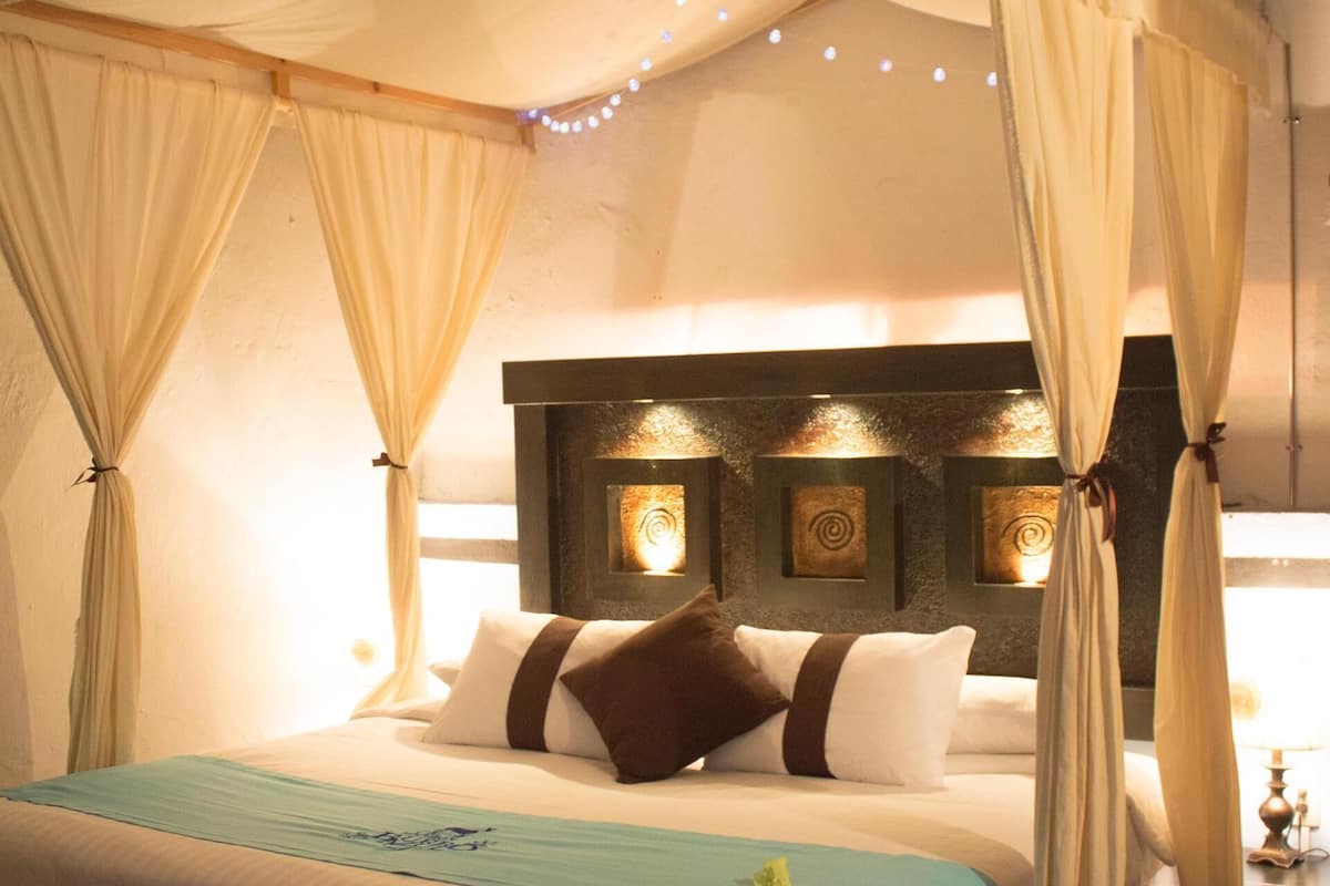 1 bedroom, Egyptian cotton sheets, premium bedding, down comforters