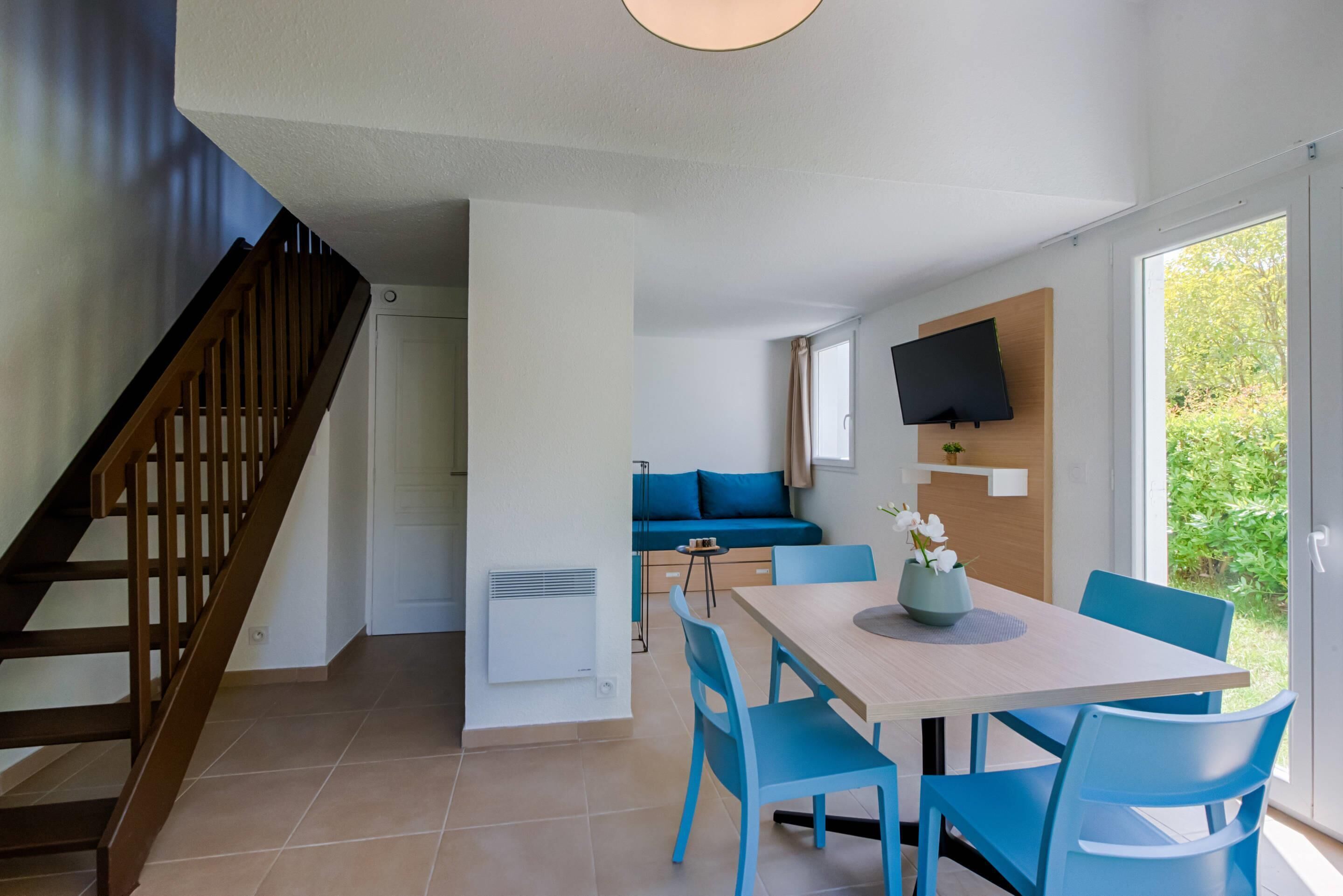 Appartement 1 chambre 4 personnes | Biancheria da letto di alta qualità, una scrivania, postazione laptop