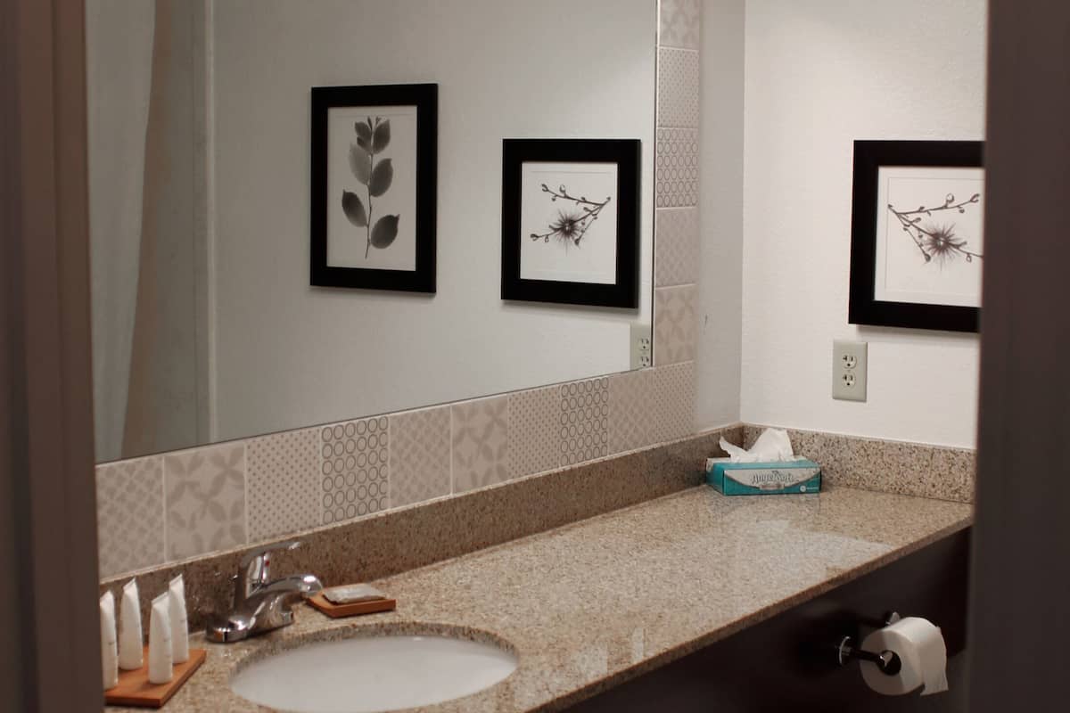 room, 2 queen beds, non smoking | bathroom | combined shower/bathtub, hair dryer, towels