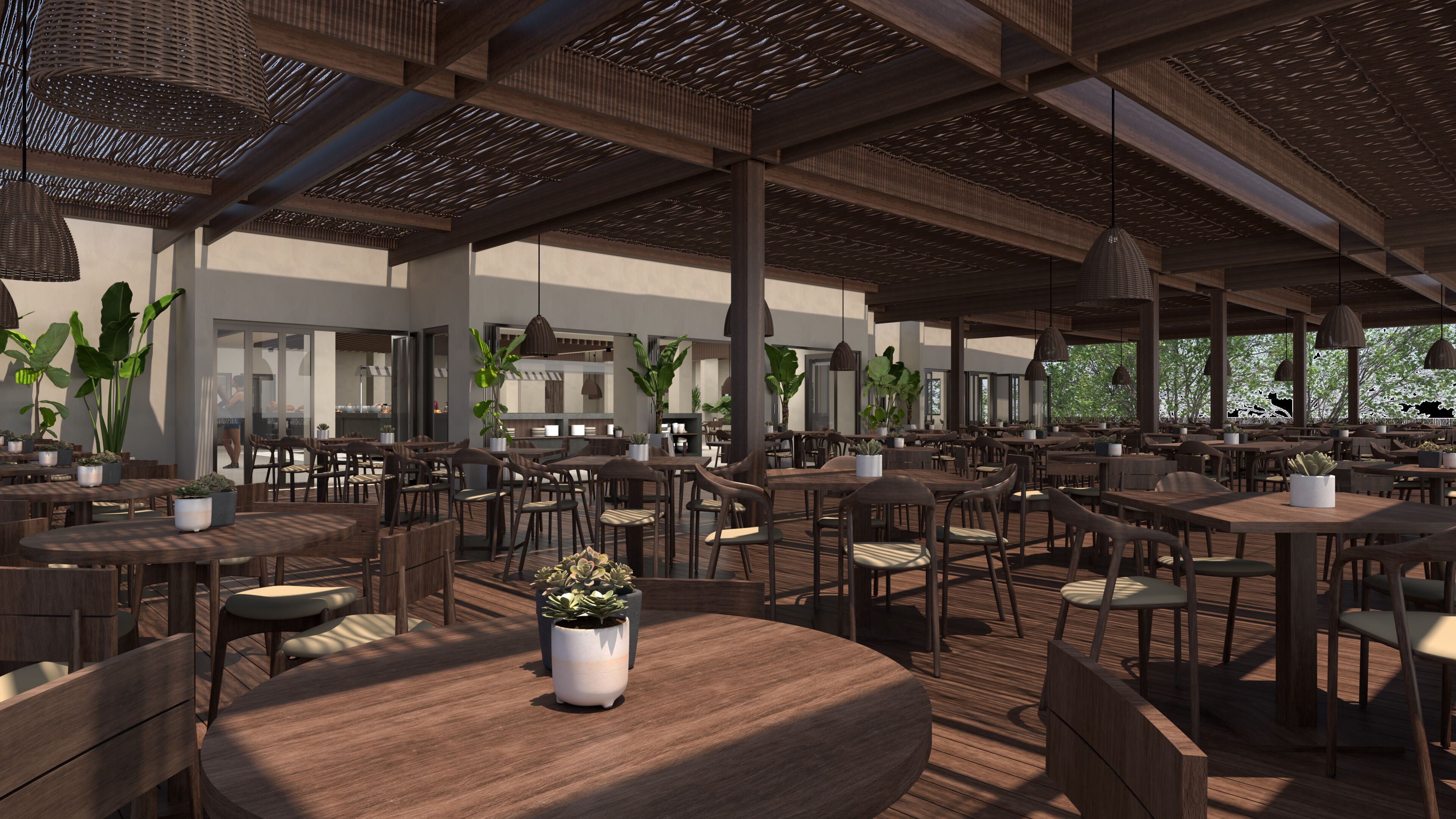 4 restaurants, breakfast served