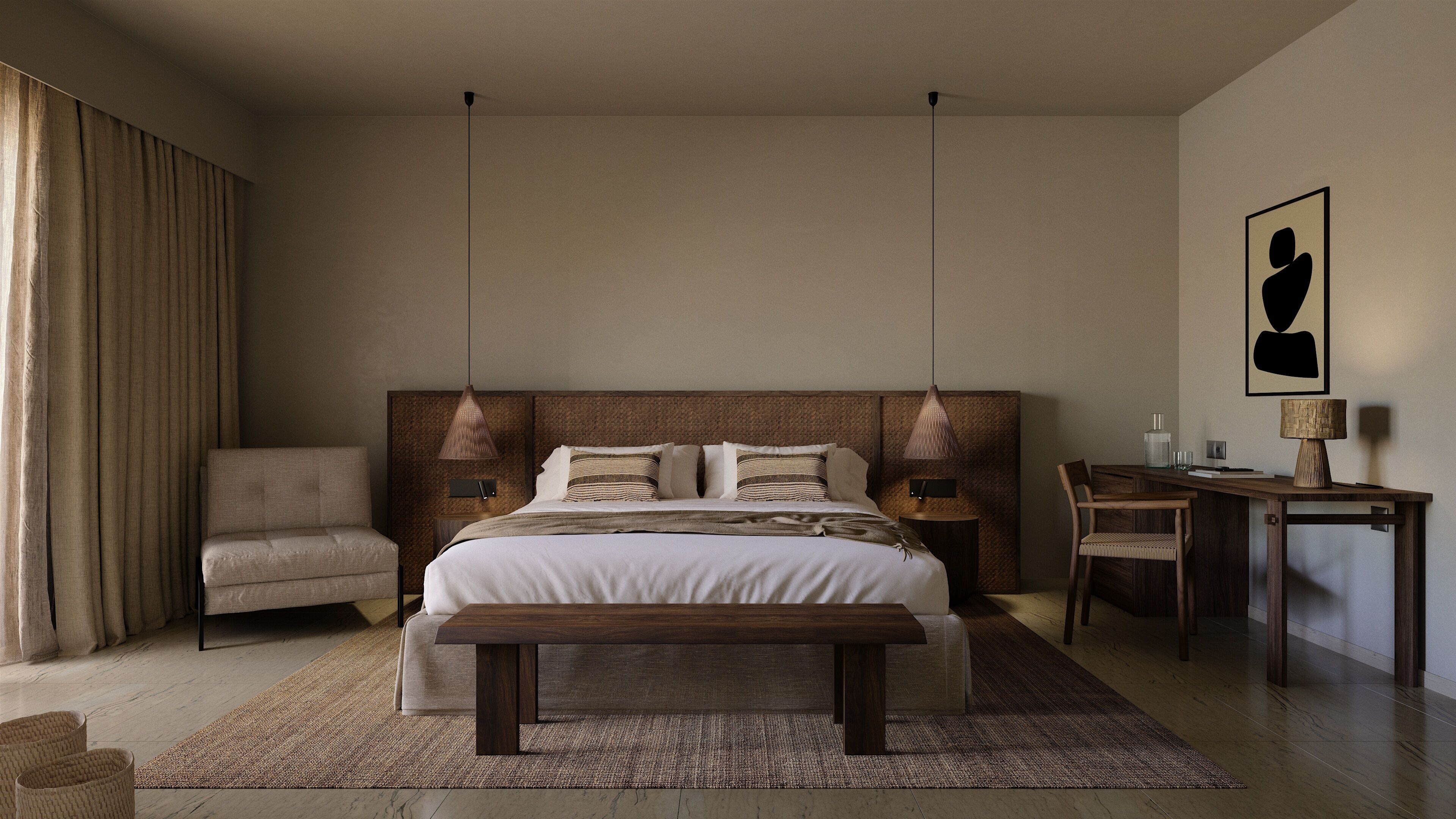 Kostenlose Minibar, Zimmersafe, Schreibtisch