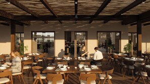 4 restauranter; serverer morgenmad