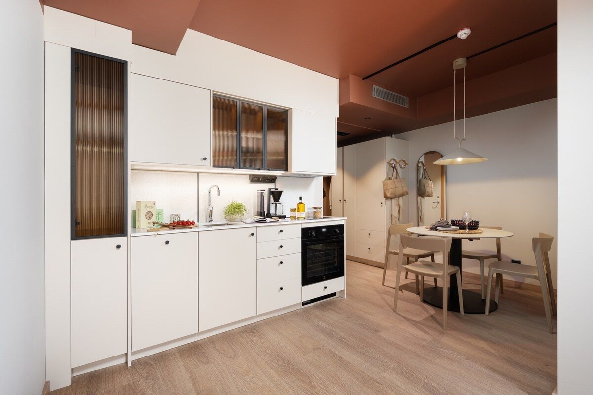 Apartamento, 1 habitación | Cocina privada | Cafetera o tetera y hervidor eléctrico
