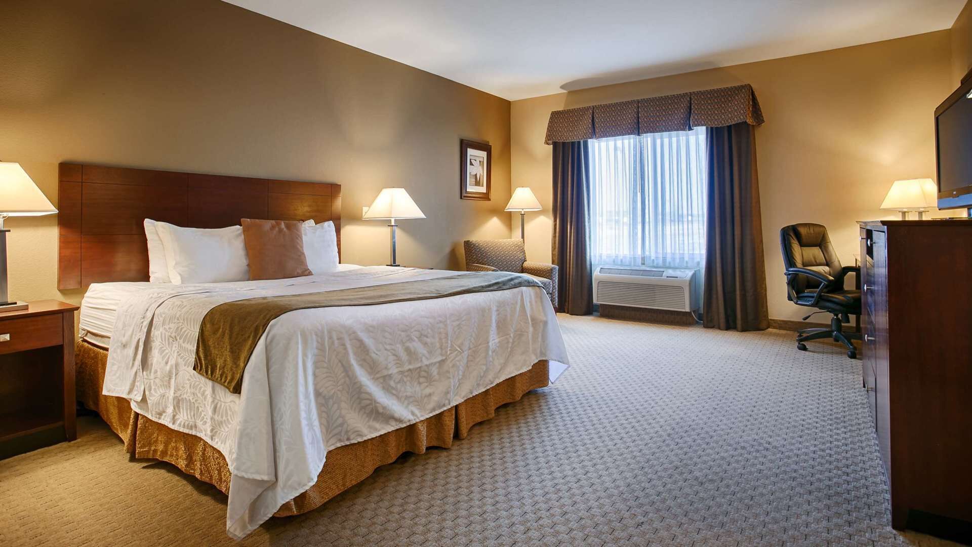 Individually decorated, individually furnished, blackout drapes