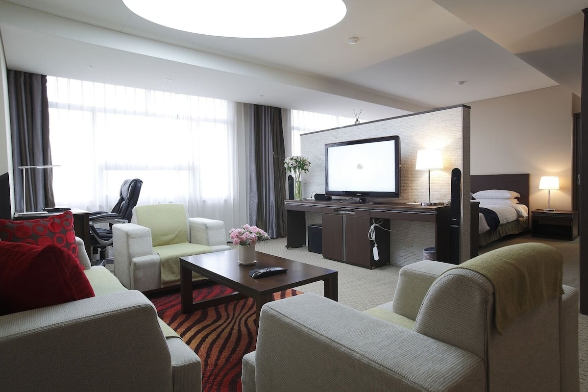 Minibar, coffres-forts dans les chambres, bureau, Wi-Fi gratuit