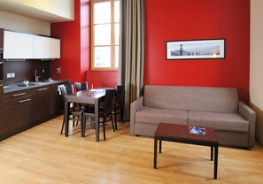 Standard Apartment, 1 Bedroom | Living area | TV - Residhome Caserne de Bonne (Grenoble)