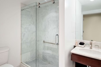 Egyptian cotton sheets, premium bedding, pillowtop beds, minibar at Blue Angel Hotel NYC