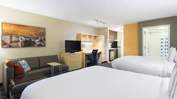 In-room safe, desk, laptop workspace, iron/ironing board