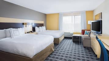 1 quarto, cofres nos quartos, escrivaninha