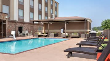 Outdoor pool, open 8 AM to 10 PM, free cabanas